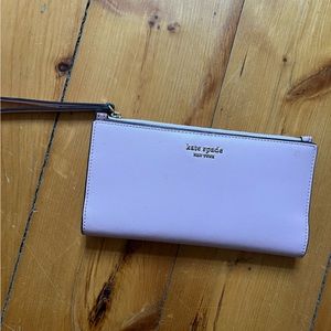 Pink light Kate spade wallet
